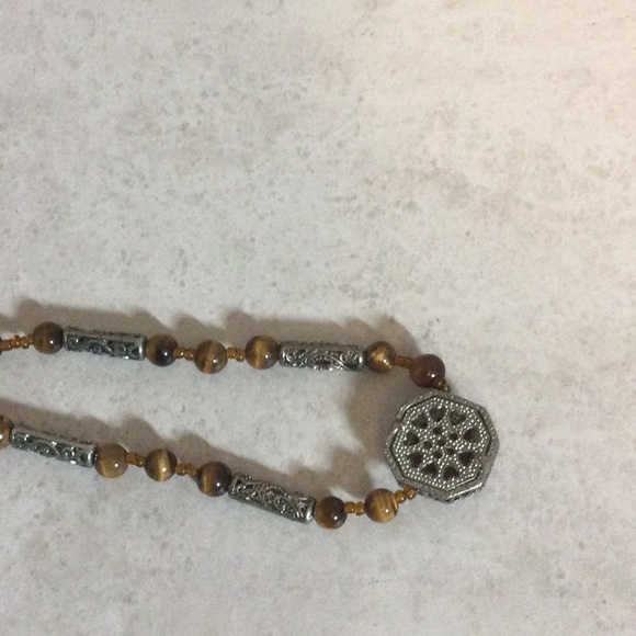 Tiger eye drop bead 9.5” necklace - Picture 4 of 9